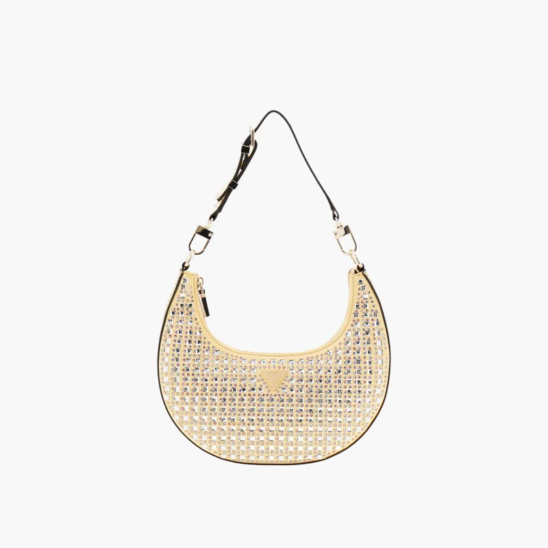 جس Studded Hobo Shoulder Bag for Women